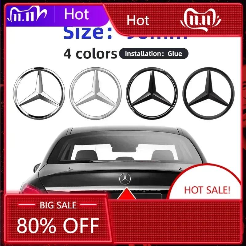 Samolepka na auto Nová 2025 Pro Mercedes Benz 90mm ABS Hvězdy na zadní kufr Odznaky Logo Hvězdy pro Mercedes Benz W204 W20