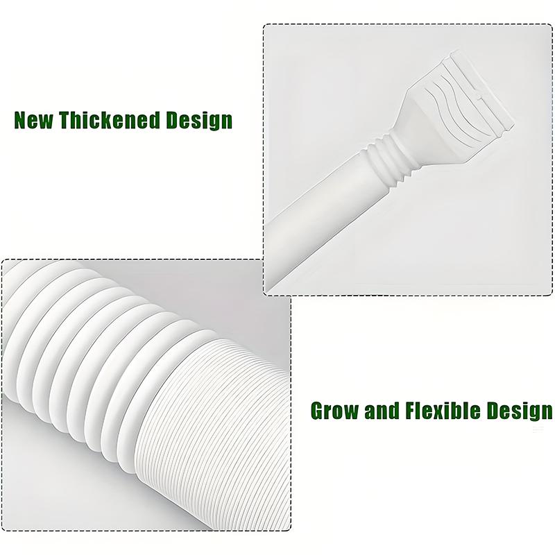 2 sets of foldable and easy to install retractable rainwater drainage pipes are durable and long-lasting