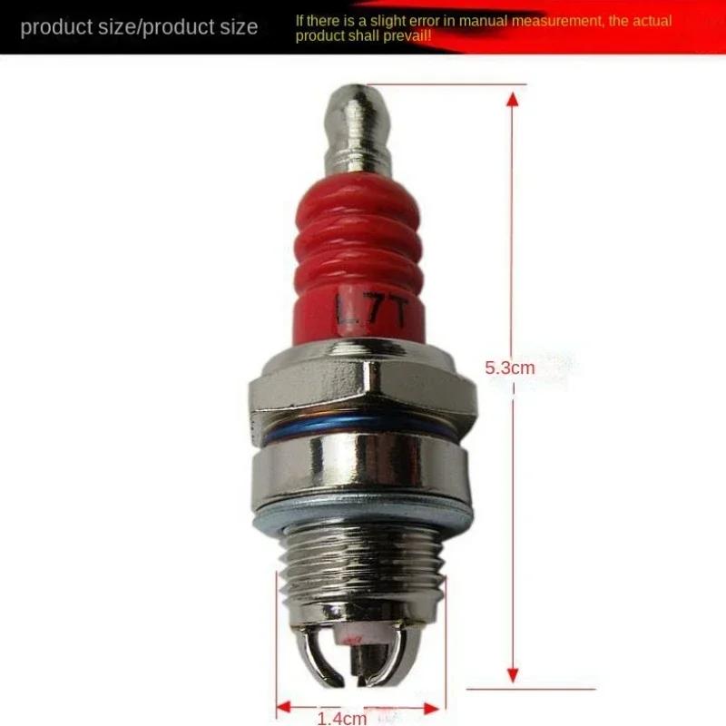 Three-sided Pole Spark Plug L7T 2 Stroke Electrode Gasoline Chainsaw Brush Cutter Engine 2500 3800 4500 5200 Replace Accessories