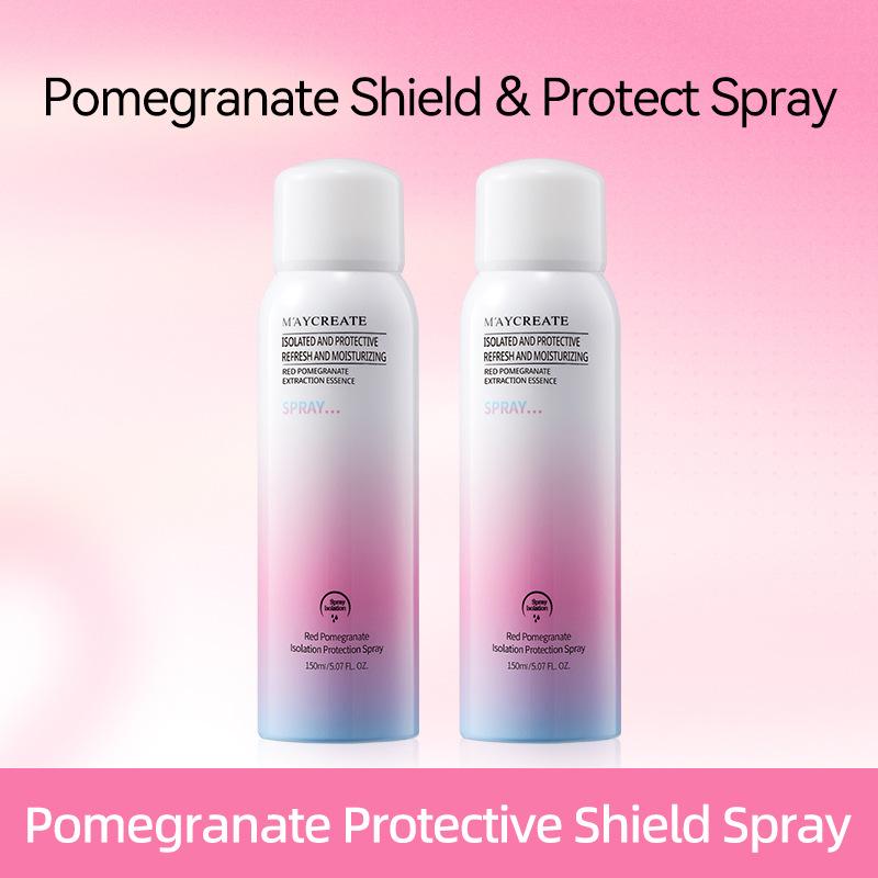 2pc Pomegranate Protective Isolation Spray, Fine Mist Hydrating Anti-Pollution Quick Dry Skin Care Mist 2pc(150ml)