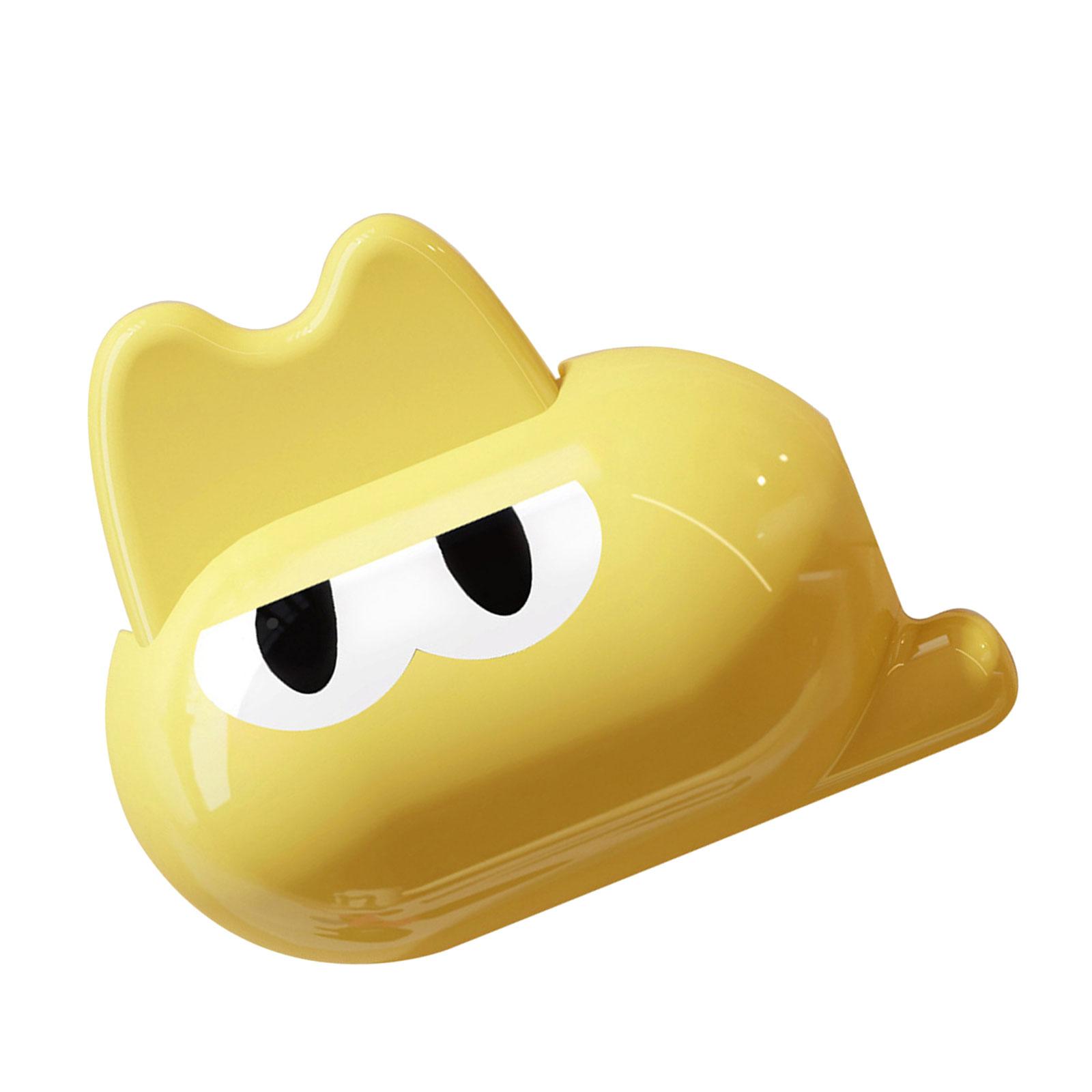 

Очаровательный футляр для хранения средств гигиены полости рта, пылезащитный органайзер для зубных щеток для электрических и мануальных щеток жёлтый