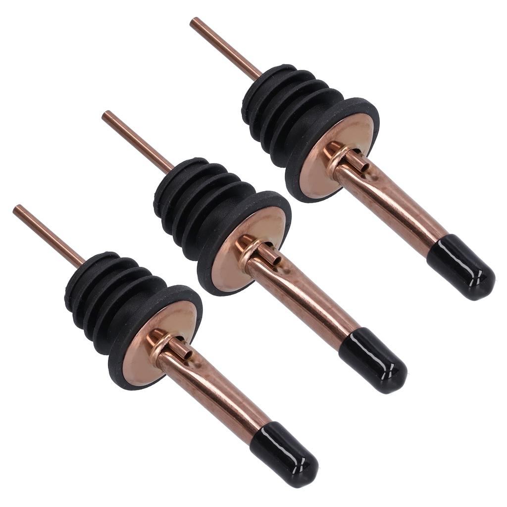 10Pcs Liquor Pourer Stainless Steel Wine Pourer Stopper Bar Tool for Bar Home Restaurants(Rose Gold