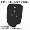 IKT Smart Key Silicone Cover for Toyota Cars, 4 Buttons, Black Yellow, Hiace 200