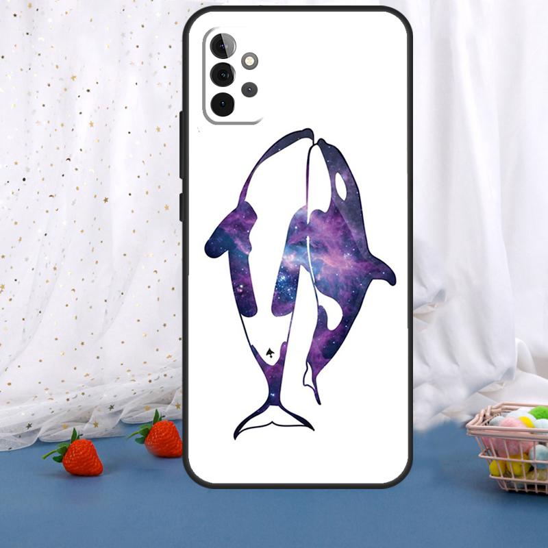 Orcas Whale For Samsung Galaxy A54 A34 A14 A36 A56 A26 A16 A15 A55 A53 A33 A35 A22 A32 A52 A05 A06 Case