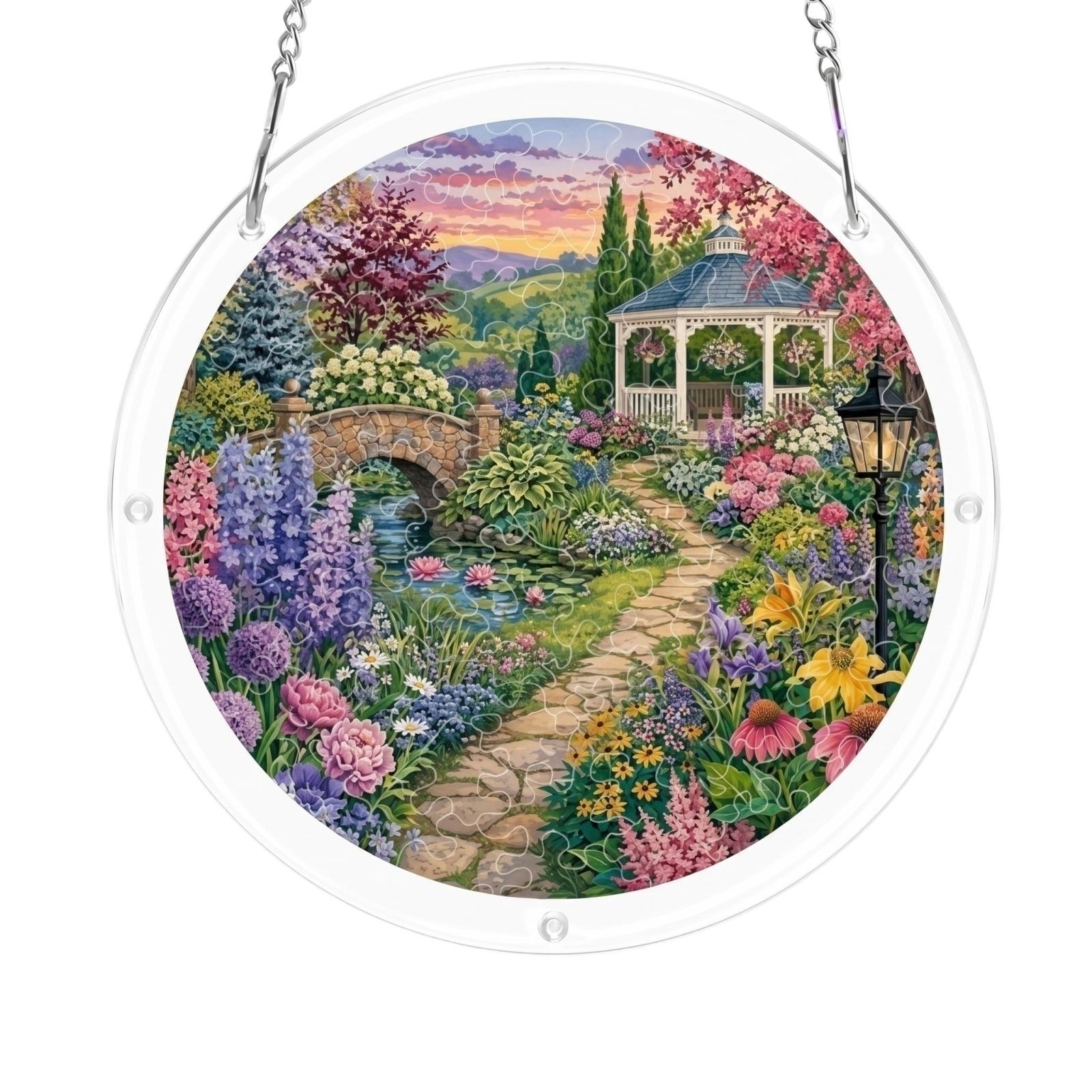 

Acrylic Sun Catcher Window Decoration 2D Three Layer Design Single Layer 2mm Thickness Hanging Ornament for Indoor Use One Size