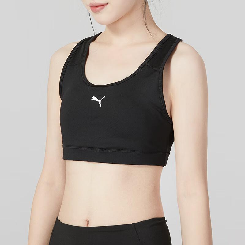 Puma Logo Print Running Fitness Tight Breathable Sports Underwear Women Underwear Black 520306-06