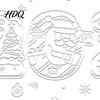 Nordic Style Winter Decor 4PCS 2027 Christmas New Year Static Window Clings Snow Town Party Art Snowflake Stickers Reusable Glass Decals for
