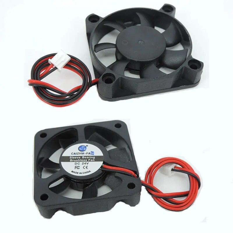 DC 5010 5V 12V 24V Volt 5cm Computer CPU Cooler Cooling Fan 50MM Small Exhaust Fan for 3D Printer 2pin 50x50x10mm Sleeve Bearing