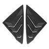 For Honda Civic 11th Gen Sedan 2025 Car Rear Louver Window Side Shutter Cover Trim Sticker Vent Scoop ABS Carbon Fiber Black