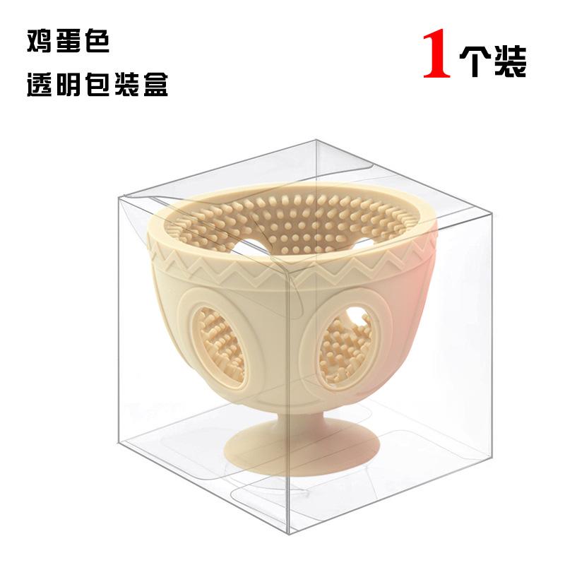 Silicone Egg Cleaning Brush, Dual-Head Egg Washer Scrubber with Bristles, Food-Grade Kitchen Tool for Washing Eggshells