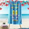 Bananas in Pyjamas Print Beach Towel, Large Soft Quick Dry Towel for Beach Camping Swimming