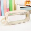 1pc Transparent Large Capacity Pencil Bag School Case Stationery Holder Waterproof Portable Pen Case Pencil Storage Bag