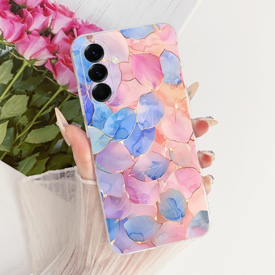 Case For Samsung Galaxy A37 5G Cover SM-A376B Popular Flower Soft Slim Silicone Cover For Samsung A57 A17 2025 A576B A176B Funda