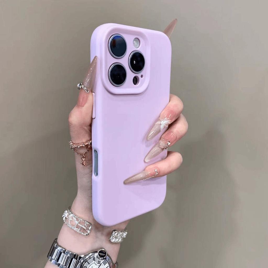 Soft Rubber Silicone Gel Candy Color Case for iPhone 16 15 14 Plus 13 12 11 Pro Max Shockproof TPU Bumper Simple Solid Cover