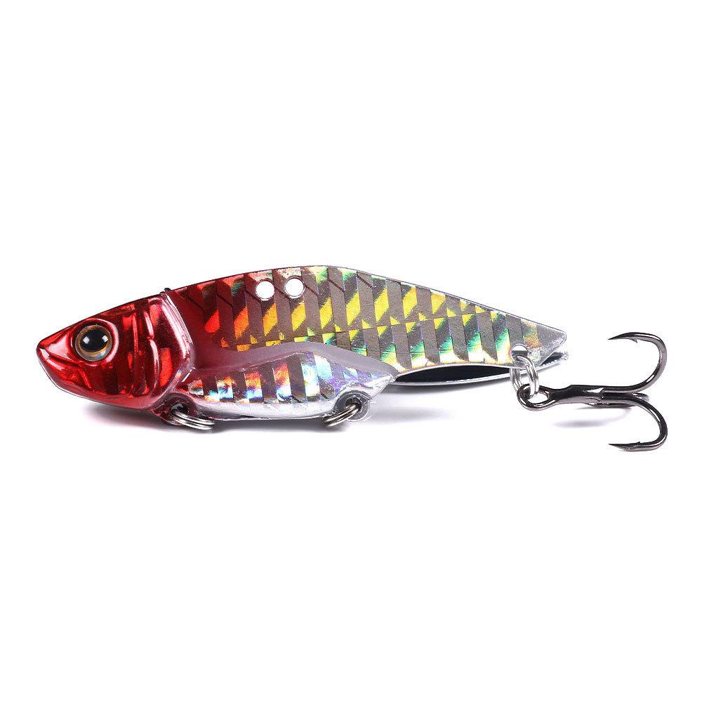 Freshwater Bass Lure BaitVIBRotating Sequin Blood Groove Hook5cm12g16g10No.12No.