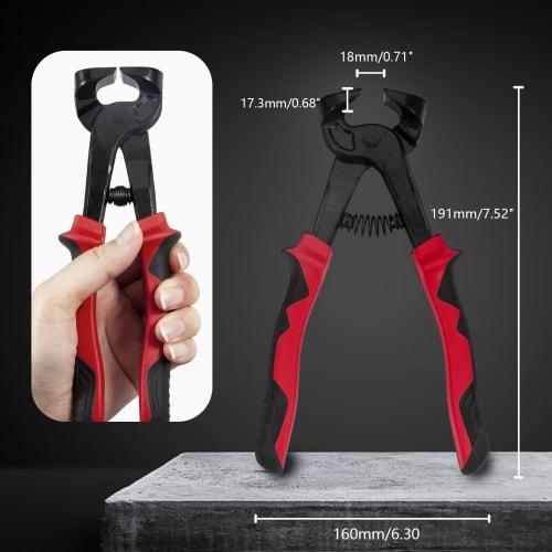 LEONTOOL Ceramic Tile Nippers, 7.5-inch, Tile Mosaic Trimmer, Cutter, Pliers, Heavy-Duty Tile Cutting Tool for Glass & Ceramic