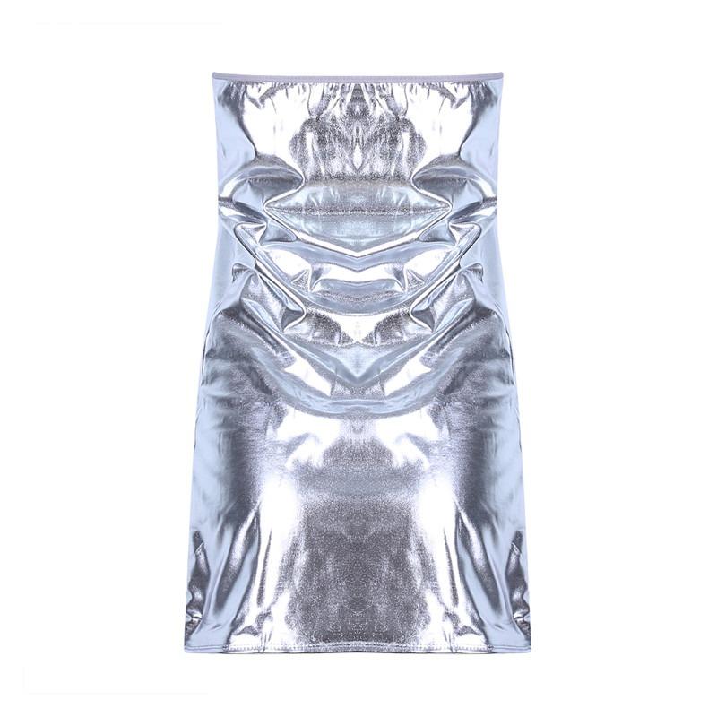 Glisten PVC Faux Leather Minidress Bodystockings Babydoll Lingerie Sets Underwear Bodysuits