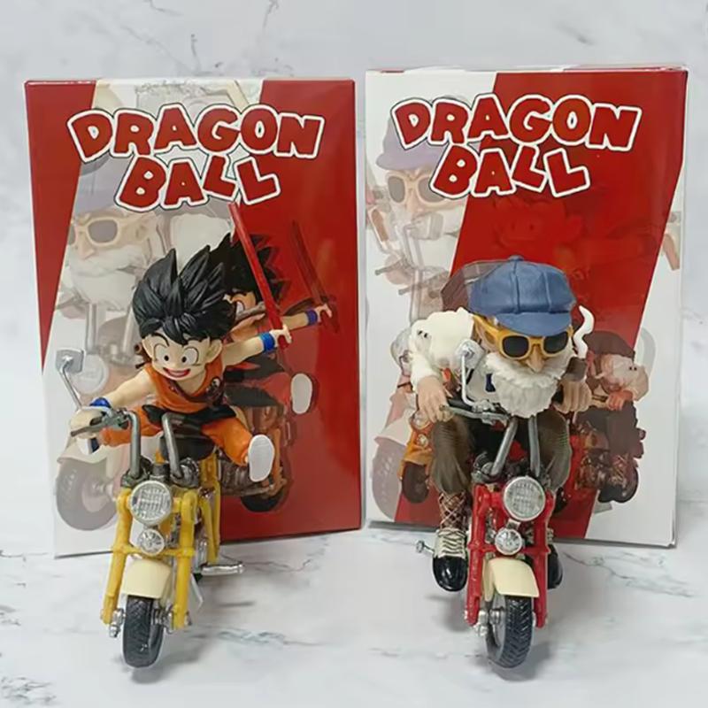 Neue 13cm Anime Figur Son Goku Meister Roshi Lokomotiven PVC Action Kame Sennin Motorrad Spielzeug für Kinder Sammler