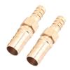 Brass Fitting Hose Barb Tail Reducer Reducing Plug Connector (6mm-8mm 4 pcs)