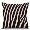 Black and White Zebra Pattern PillowcasesSuitable for Sofa Car Bedroom Decorative Cushion Cover Pillow Cover