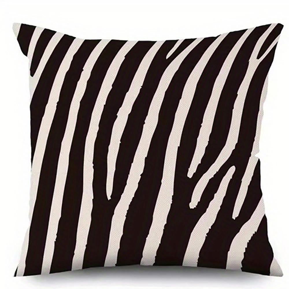 Black and White Zebra Pattern PillowcasesSuitable for Sofa Car Bedroom Decorative Cushion Cover Pillow Cover