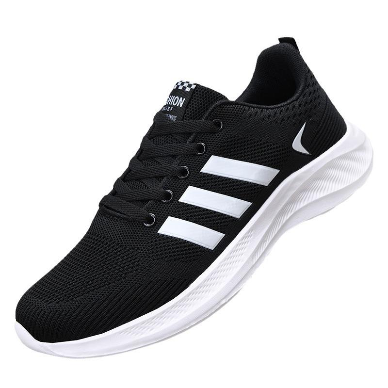 Men's Shoes Autumn New Mesh Breathable Running Shoes Fashionable Versatile Sports Shoes Soft Sole Lightweight Men's Casual Shoes