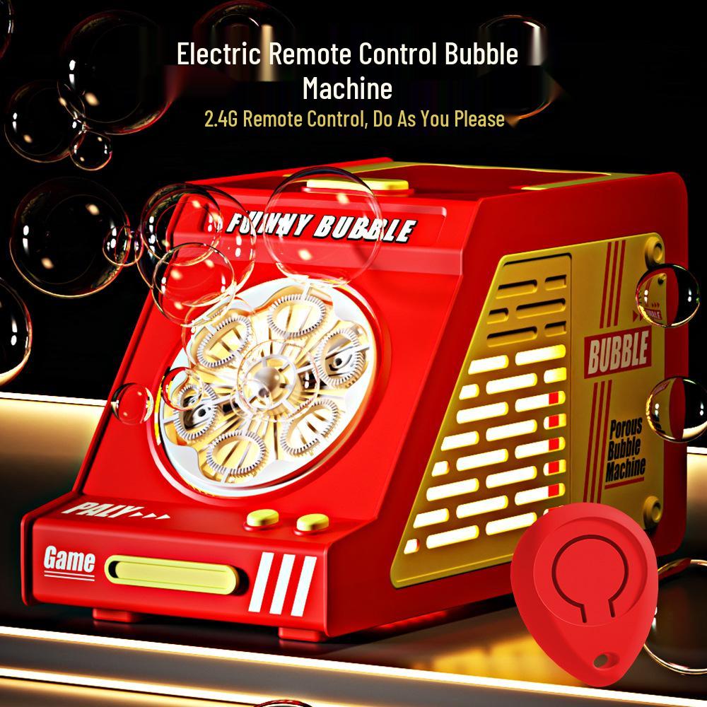 Luminous Fireworks Bubble Machine - Chinese New Year & Wedding Toy with Sound Effects