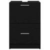 Bathroom Cabinet with Door Black Oak Effect 40 x 37 x 59 cm