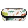 School Supplies Organizer 300D Polyester Casual Smooth Zipper with Main Compartment Mesh Pocket and Pen Slots for Students