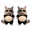 3D Fat Chai Dog Anti Collision Stickers DIY Cute Kitten Soft Silicone Self-Adhesive Stickers Children's Toy Birthday Gift
