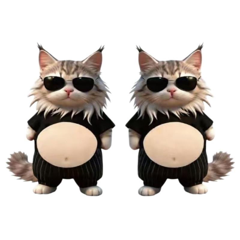 3D Fat Chai Dog Anti Collision Stickers DIY Cute Kitten Soft Silicone Self-Adhesive Stickers Children's Toy Birthday Gift