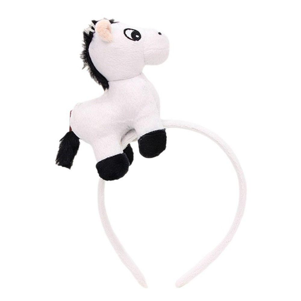 Funny Horse Headband Horse Pattern New Year Headband New Mascot Hair Hoop Pony Photo Prop