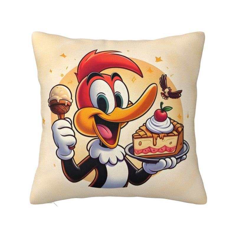 Custom Disney Woody Woodpecker IX Pillow Case for Sofa Cartoon Kawaii Anime Nordic Cushion Cover Soft Pillowcase
