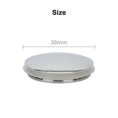 36mm Tap Pop-Up Basin Waste Chrome Sink Push Button Click Clack Plug Bolt For Bathroom Basin Sink Bathtub Bathroom Accessories