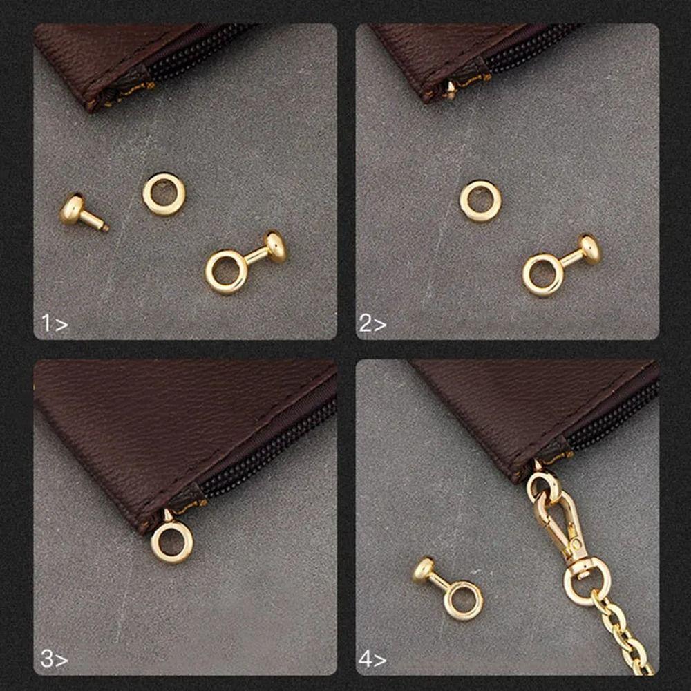 Studs Rivets Replace Chain Buckle Round Adjust Hardware Button  Crossbody Bag