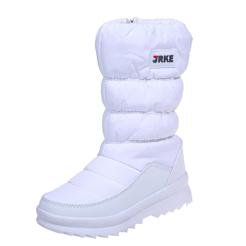 Large Size Fall and Winter New Padded Thickened Snow Boots Women's Cotton Boots Snow Boots