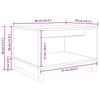 Vintage Wood Coffee Table 60 X 50 X 40 Cm Wood Based Material