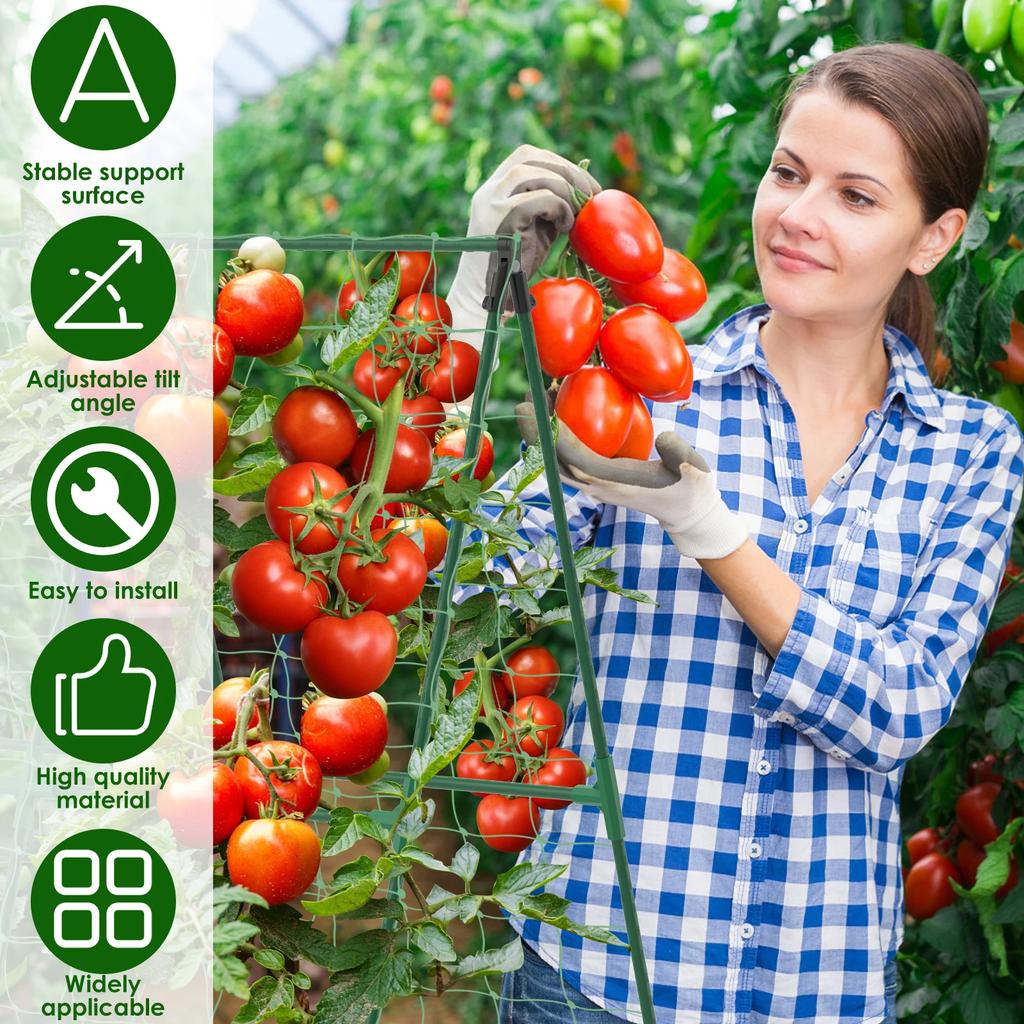 Cucumber Trellis A Frame Garden Vegetable Trellis Detachable Support Trellis Plant Climbing Frame for Climbing Plants Tomato