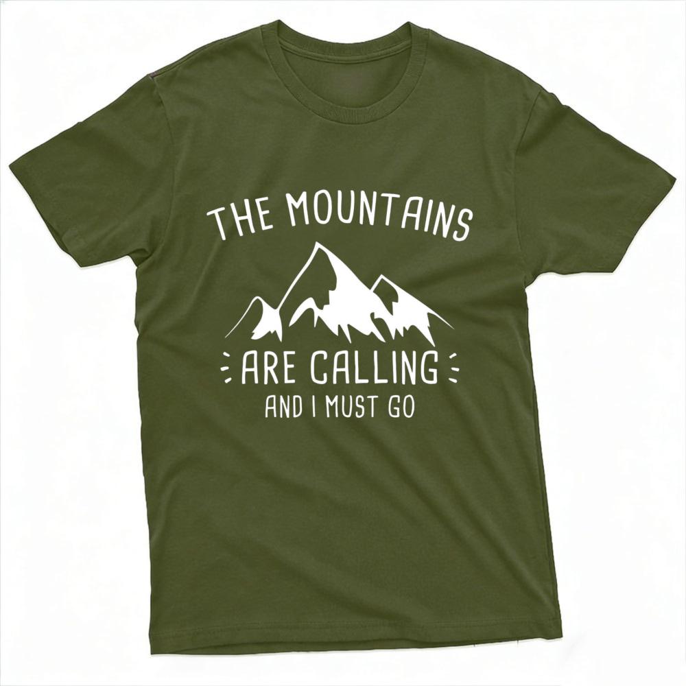 Mountain Adventure Summer Casual Short Sleeve Unisex T Shirt Cotton Tees Outdoor Hiking Gift Fashion Tops Oversized T Shirt