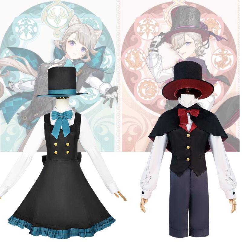 Genshin Impact Cosplay Costume For Kids Lin Nini And Linnette Outfits And Accessories