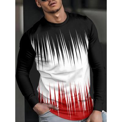 Men's Casual Sports Round-neck T-shirt Business Workwear Autumn and Winter Long-sleeved Base