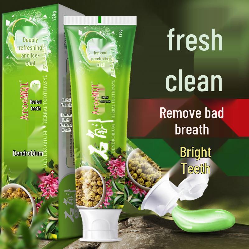 Dendrobium Toothpaste: Fresh Breath, Gum Protection, Tooth Strengthening with Amino Acids