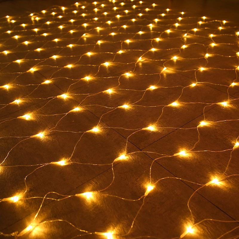 LED Net Solar Fishing Lights for Outdoor Lawn and Hotel Decor