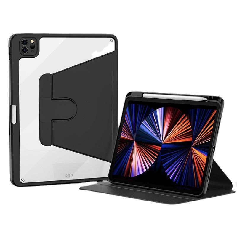 iPad 10.9 Protective Cover with Pen Slot: Anti-Bending, 360 Rotation, Anti-Fall Leather Case
