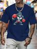 Boxer Gorilla Print Unisexs T Shirt Cartoon Animal Fighter Short Sleeve Crew Neck Cotton Tee Boxing Sports Casual Daily Top