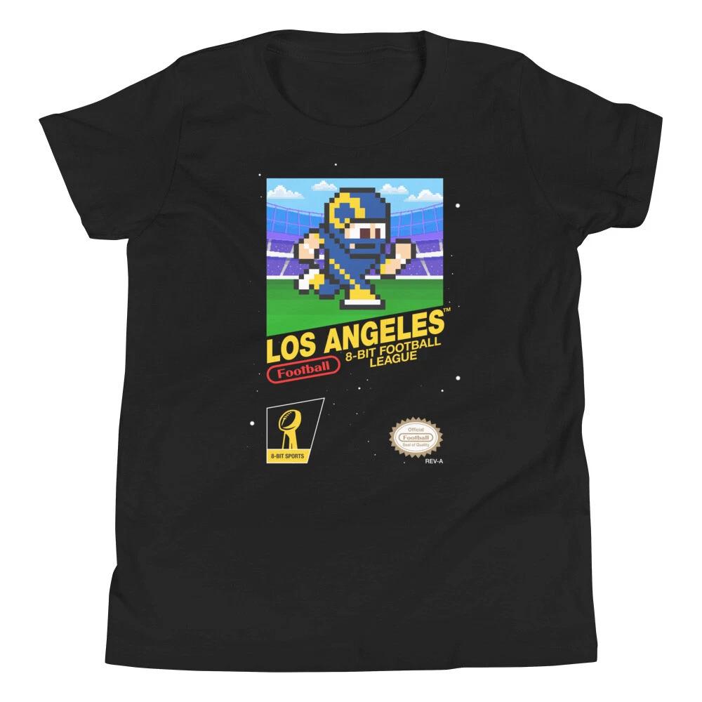 

Los Angeles Rams Football 8-bit Nintendo NES Jersey Youth Kid Child Boys T-Shirt 4XL