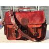 Men's Leather Messenger Bag Shoulder Business Briefcase Laptop