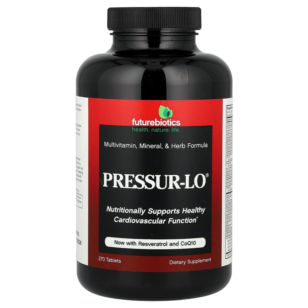 

FutureBiotics Pressur-Lo Multivitamin Mineral & Herb Formula, 270 Tablets 270 pcs - 1 ea