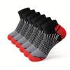 5/10 Pairs Various Sports Socks for Men Running Basketball Outdoor Socks Men's Spring Summer Breathable Sweat Wicking Short Socks Boat Socks