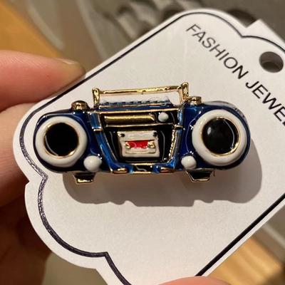 Retro Radio Brosche Schmuck Für Frau Kinder Anstecknadeln Broschen Geschenke für Freunde